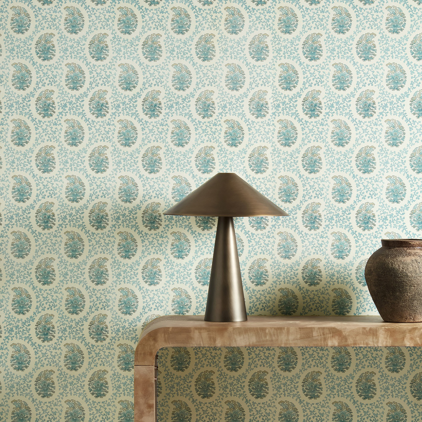 Paisley Indigo Wallpaper by HAR