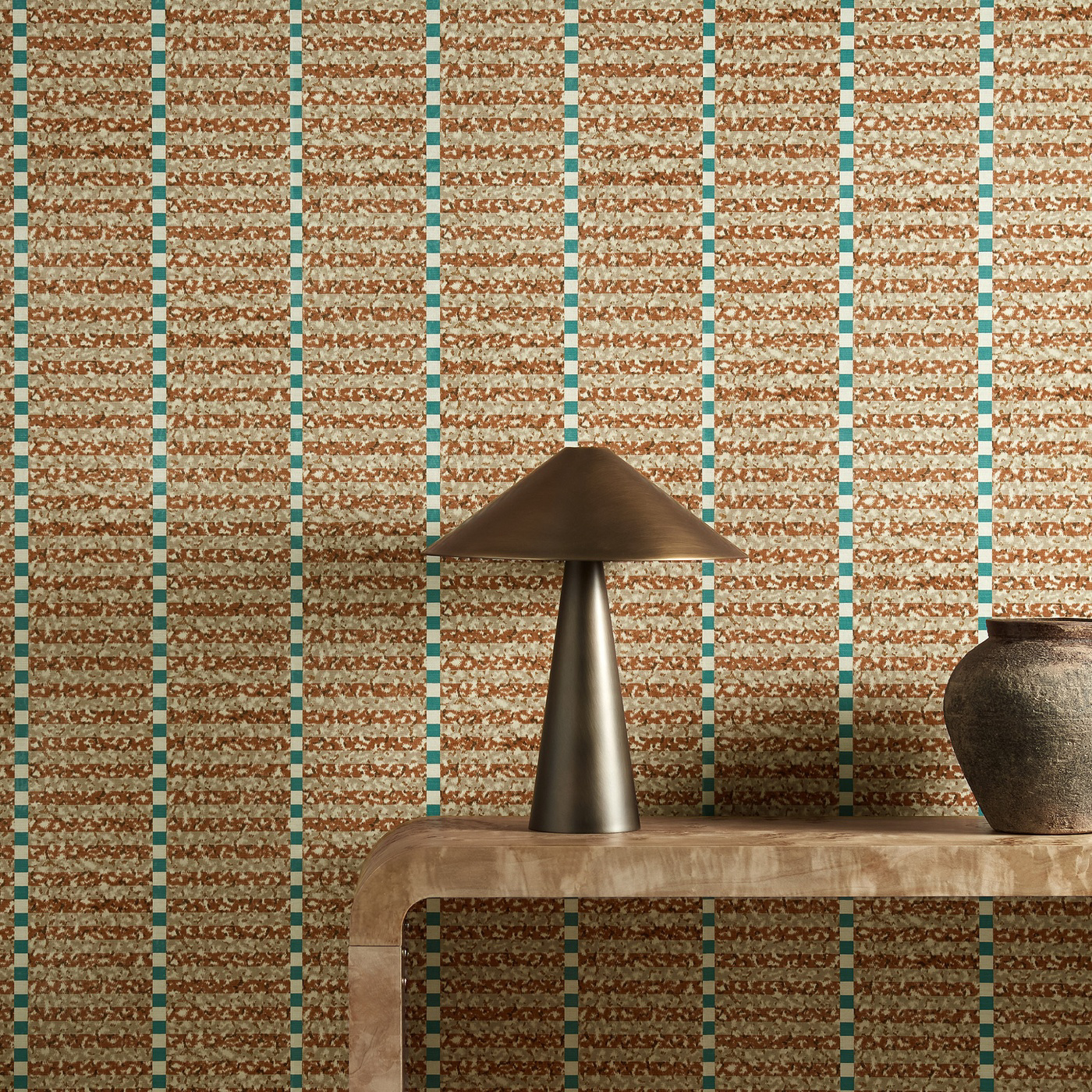 Toluca Spice/Azul Wallpaper by HAR