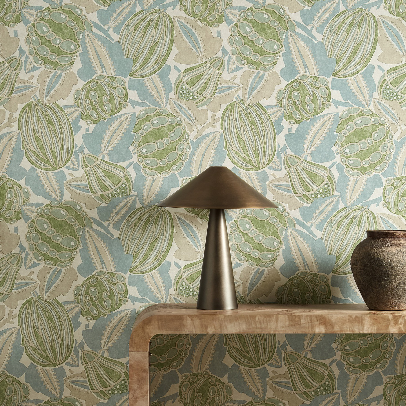 Zenith Pine/Seaglass Wallpaper by HAR