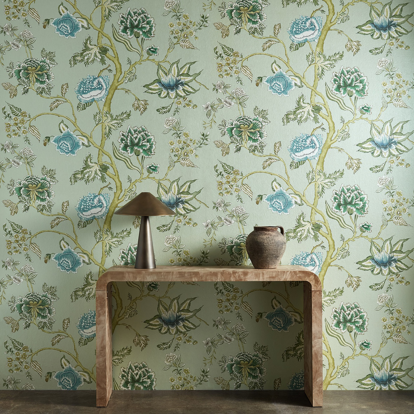 Indienne Emerald/Citrine Wallpaper by HAR