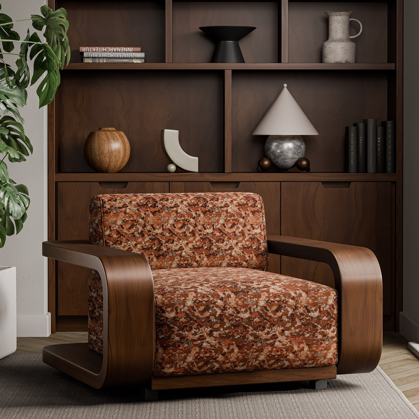 Derain Spice/Cornflower Fabric by HAR