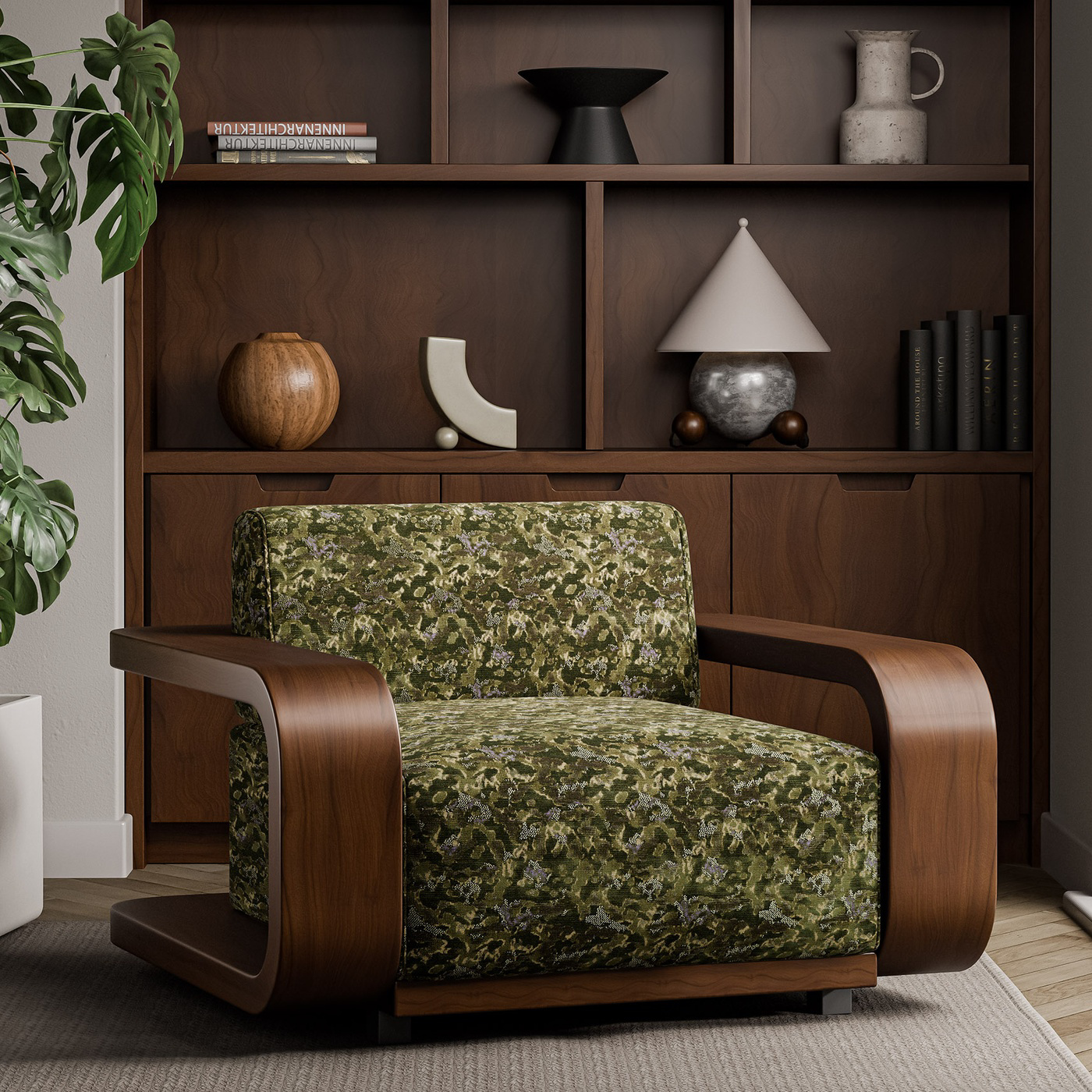 Derain Moss/Heather Fabric by HAR