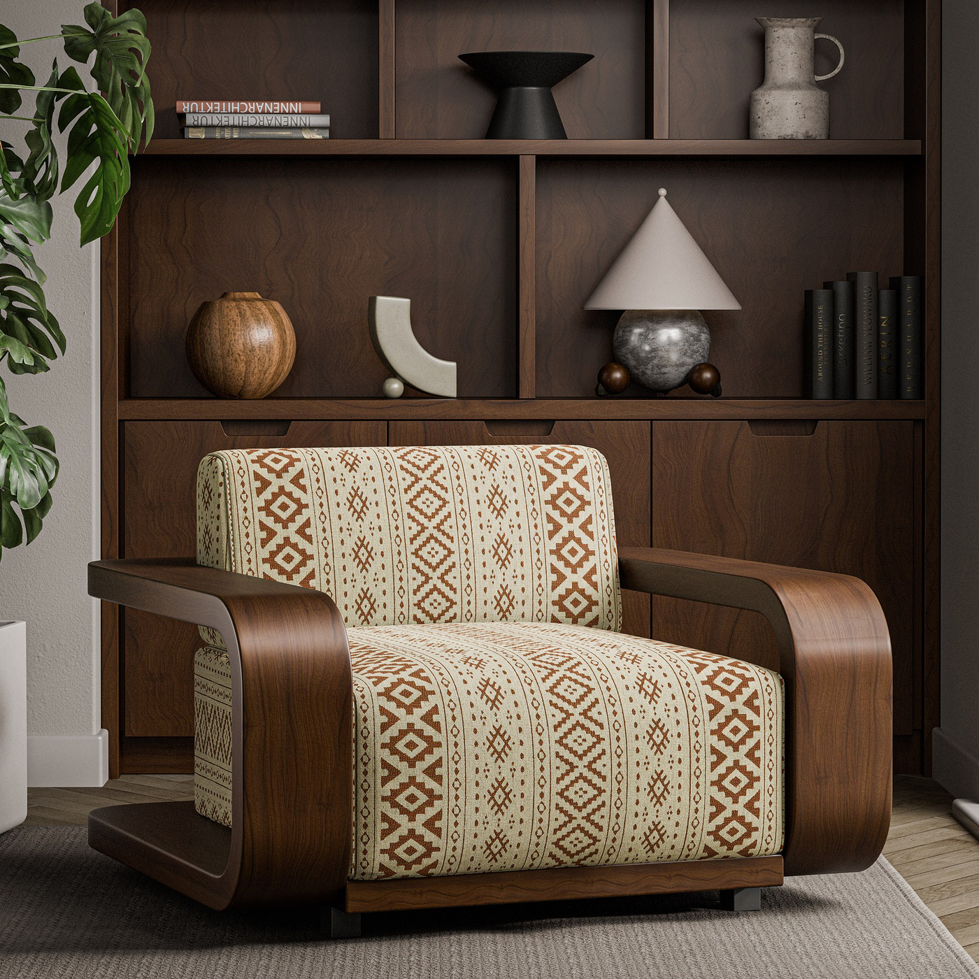 Rebozo Terracotta Fabric by HAR