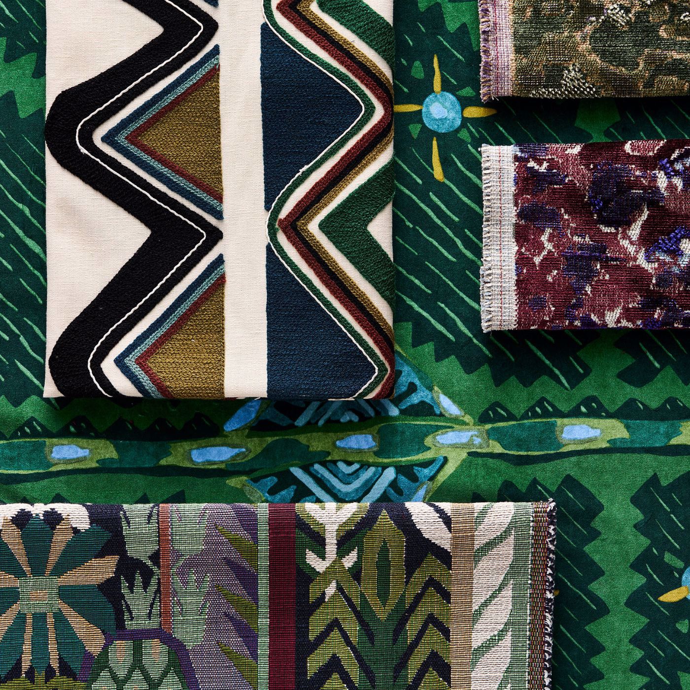 Derain Burgundy/Amethyst Fabric by HAR