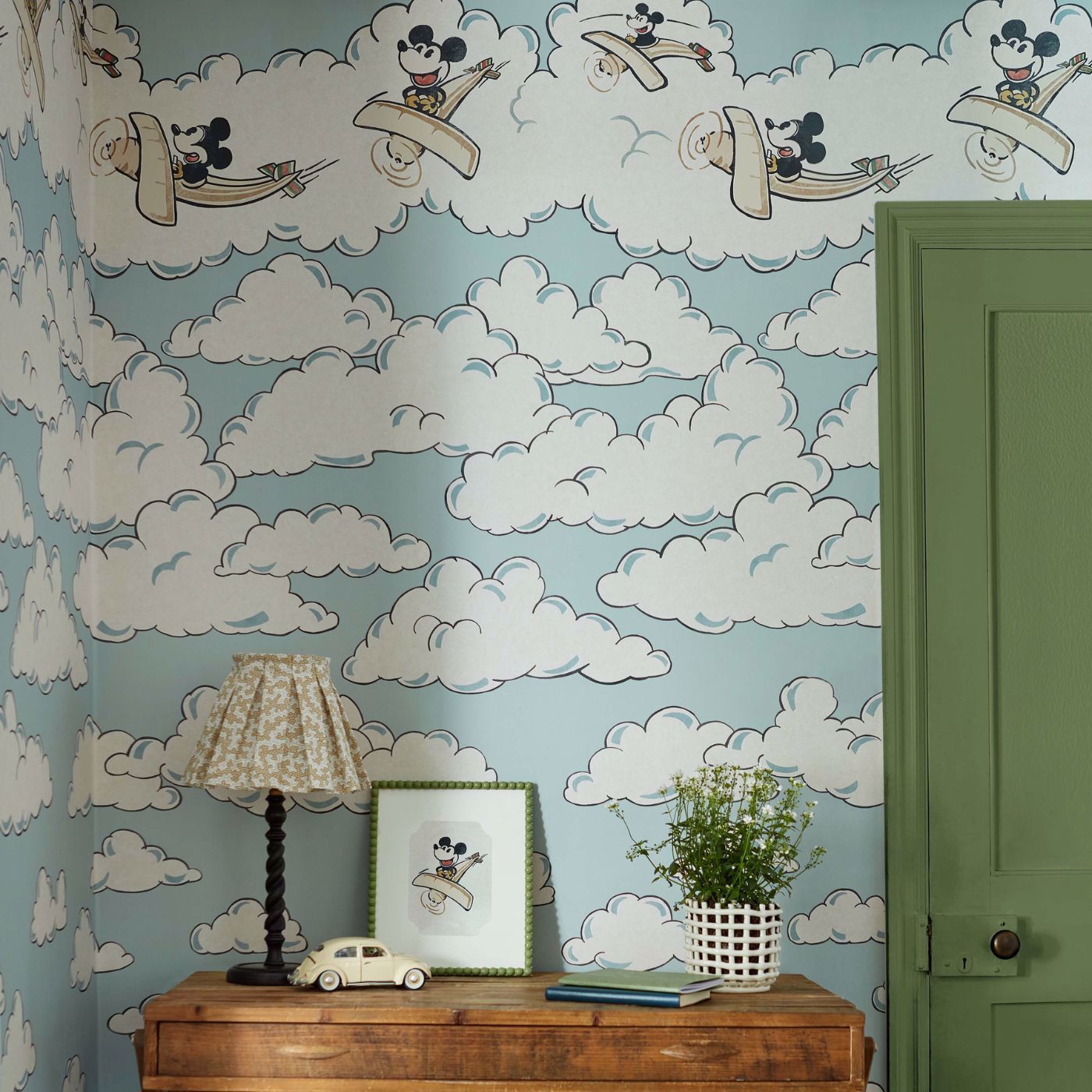 Mickey In The Clouds Sea Salt Wallpaper by SAN
