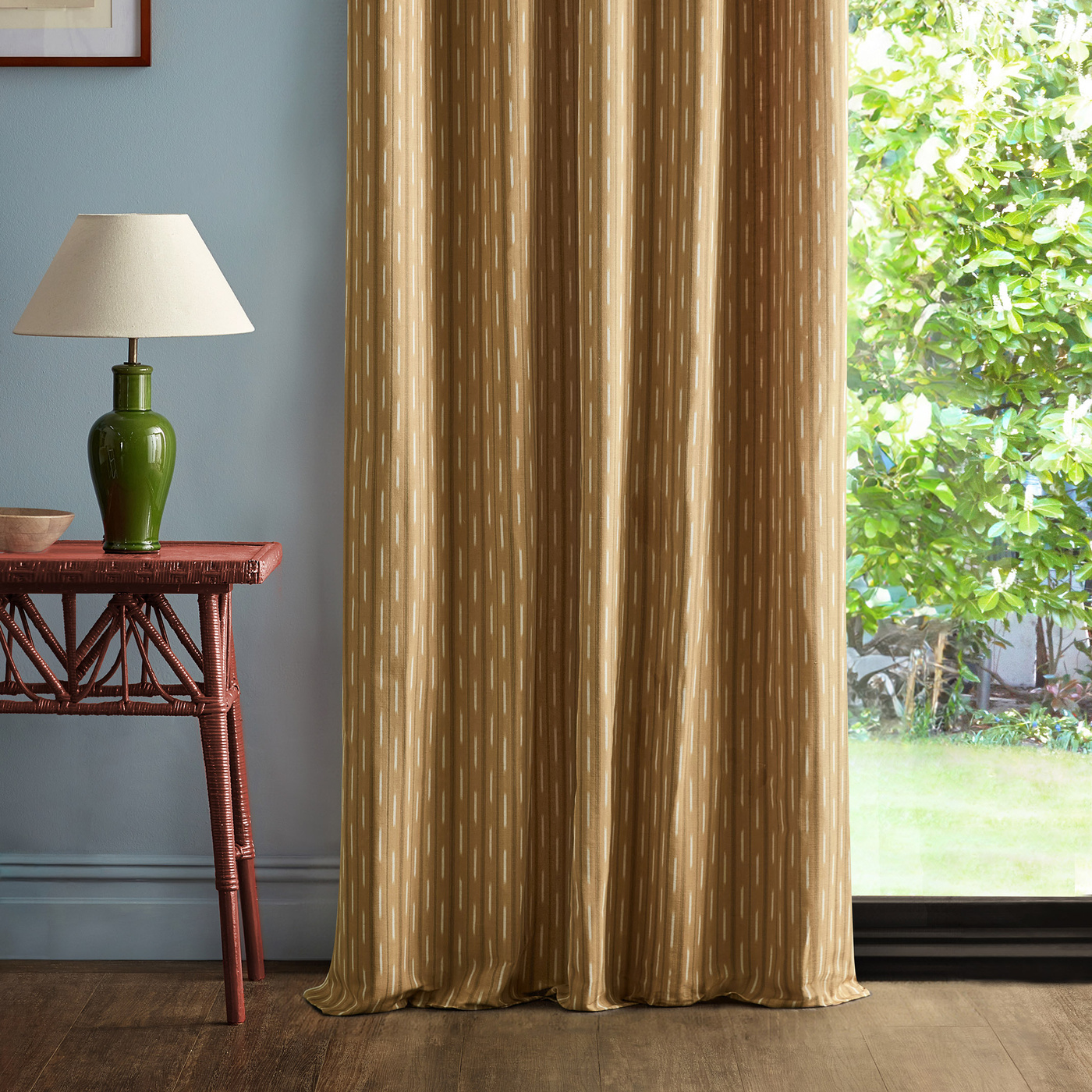 Sabu Stripe Golden Knot Fabric by SAN