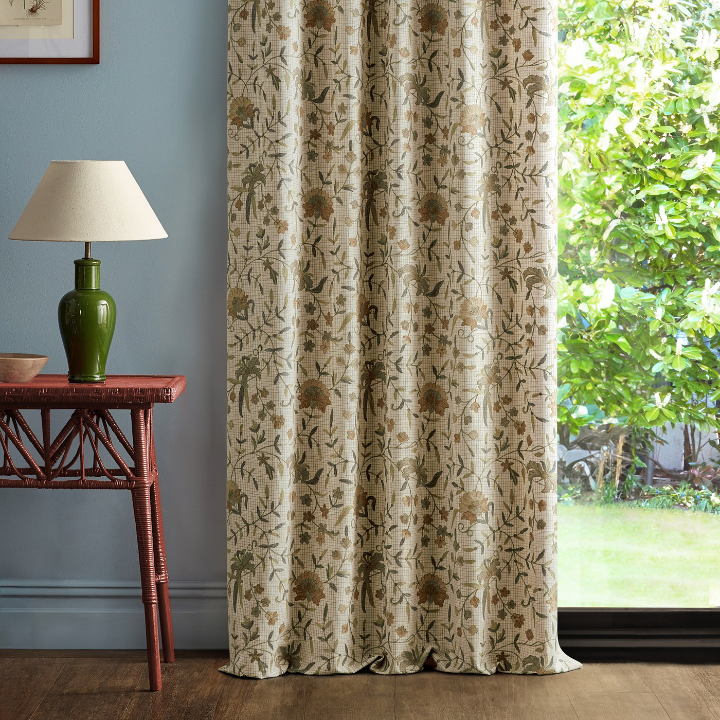 Habington Greengage/Medlar Fabric by SAN