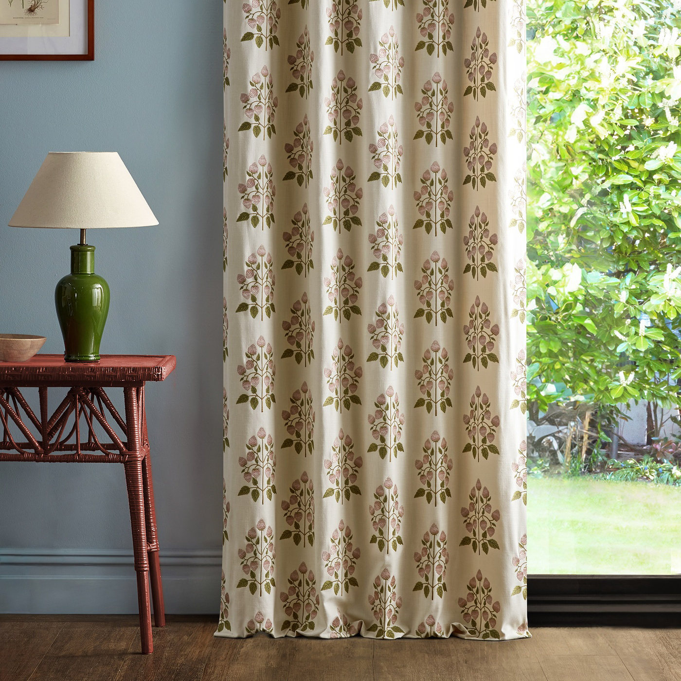 Goldings Hops Mallow/Nettle Fabric by SAN