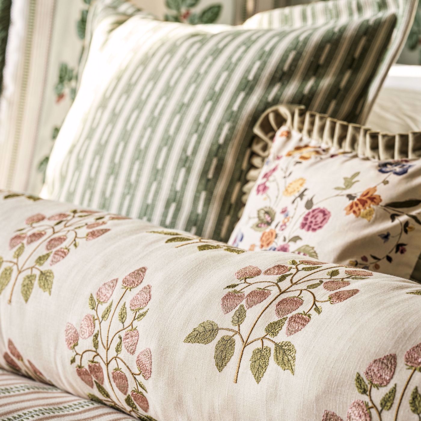 Nectar Fields Damson/Medlar Fabric by SAN