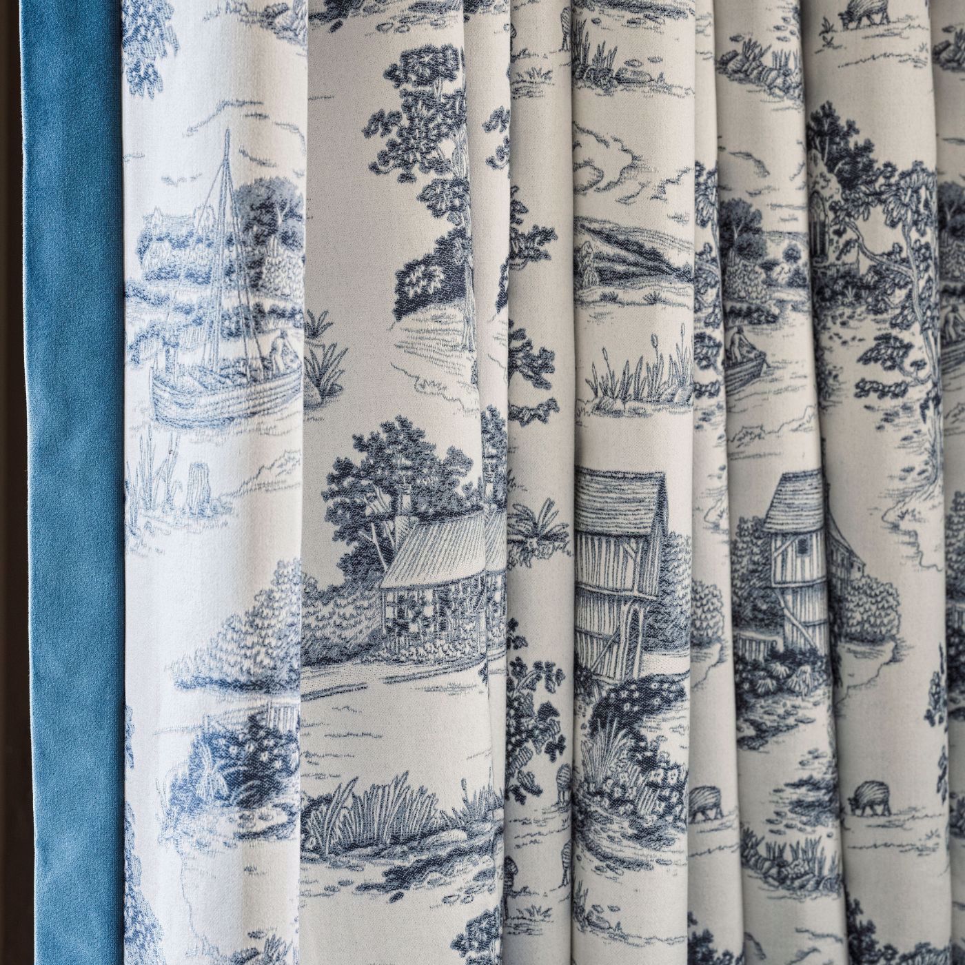 Brockhampton Estate Woad Fabric by SAN