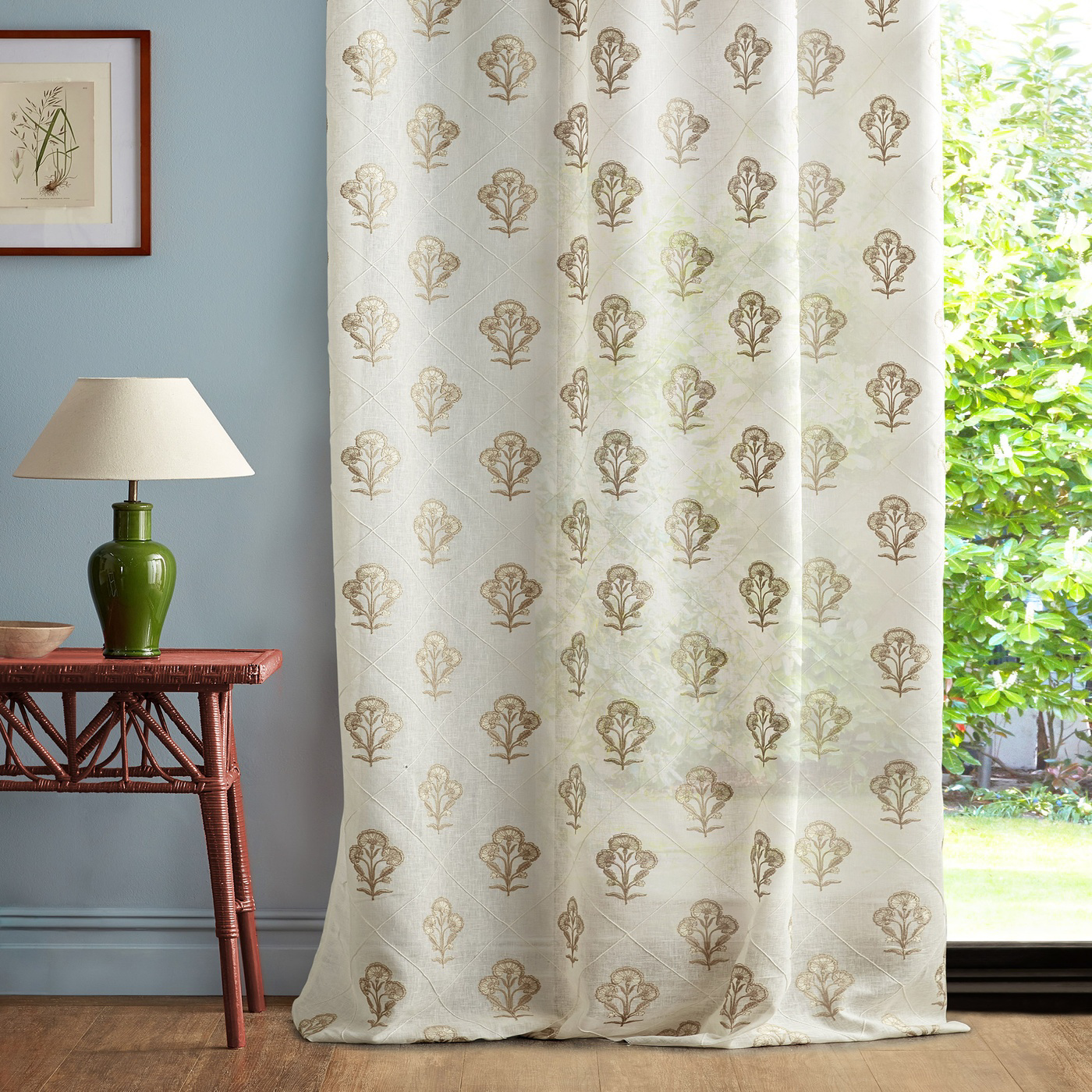 Sea Thrift Seaspray & Sand Fabric by SAN