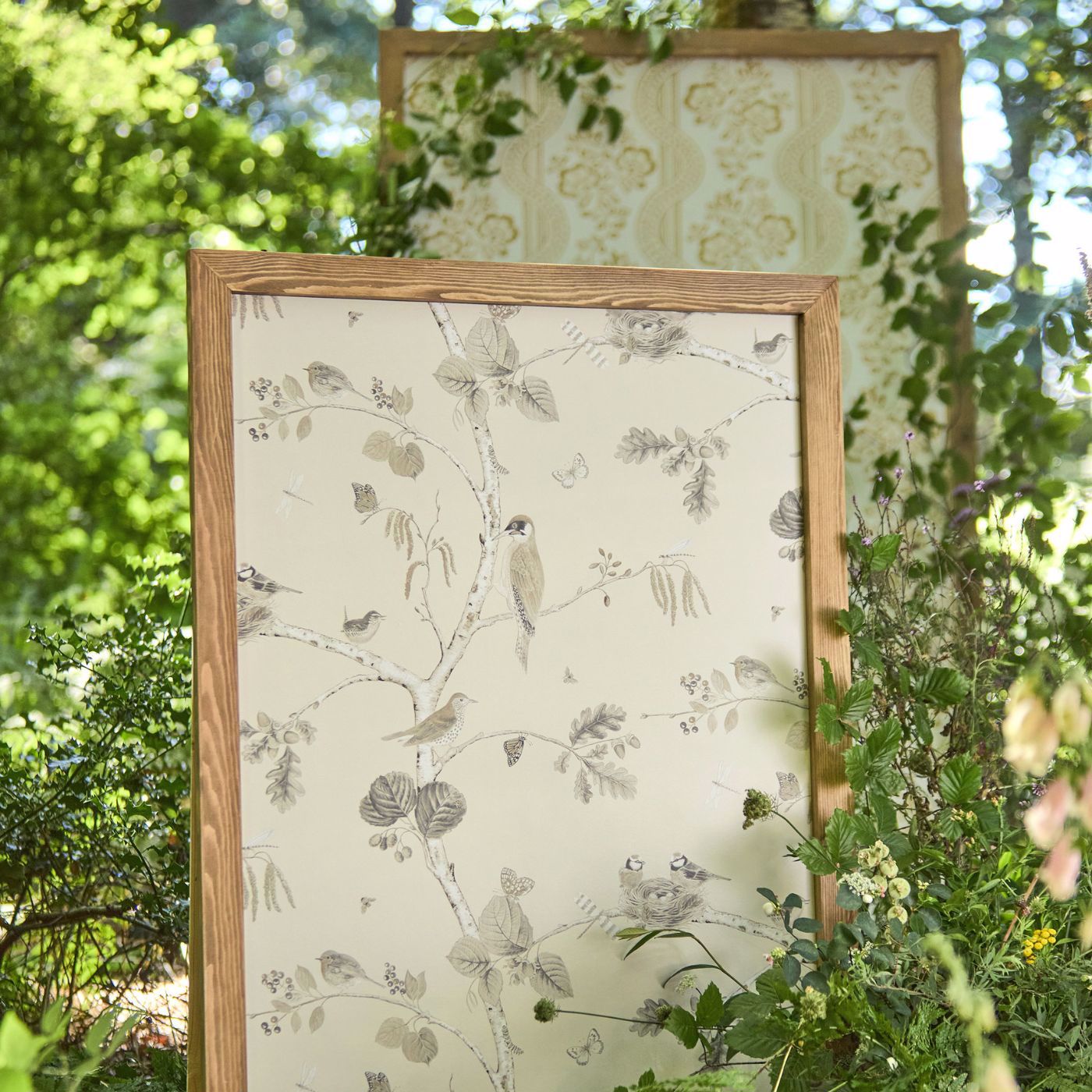 Woodland Chorus Sepia/Neutral Wallpaper by SAN