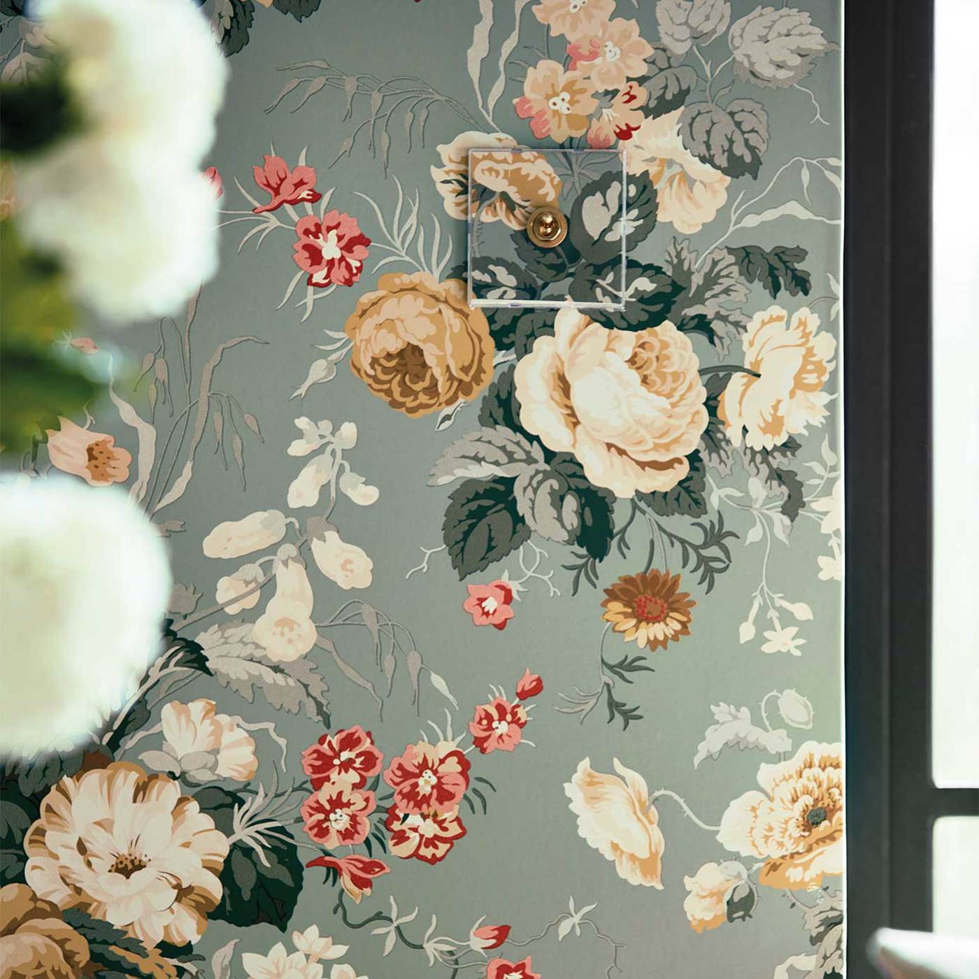 Stapleton Park Sage/Honey Wallpaper by SAN