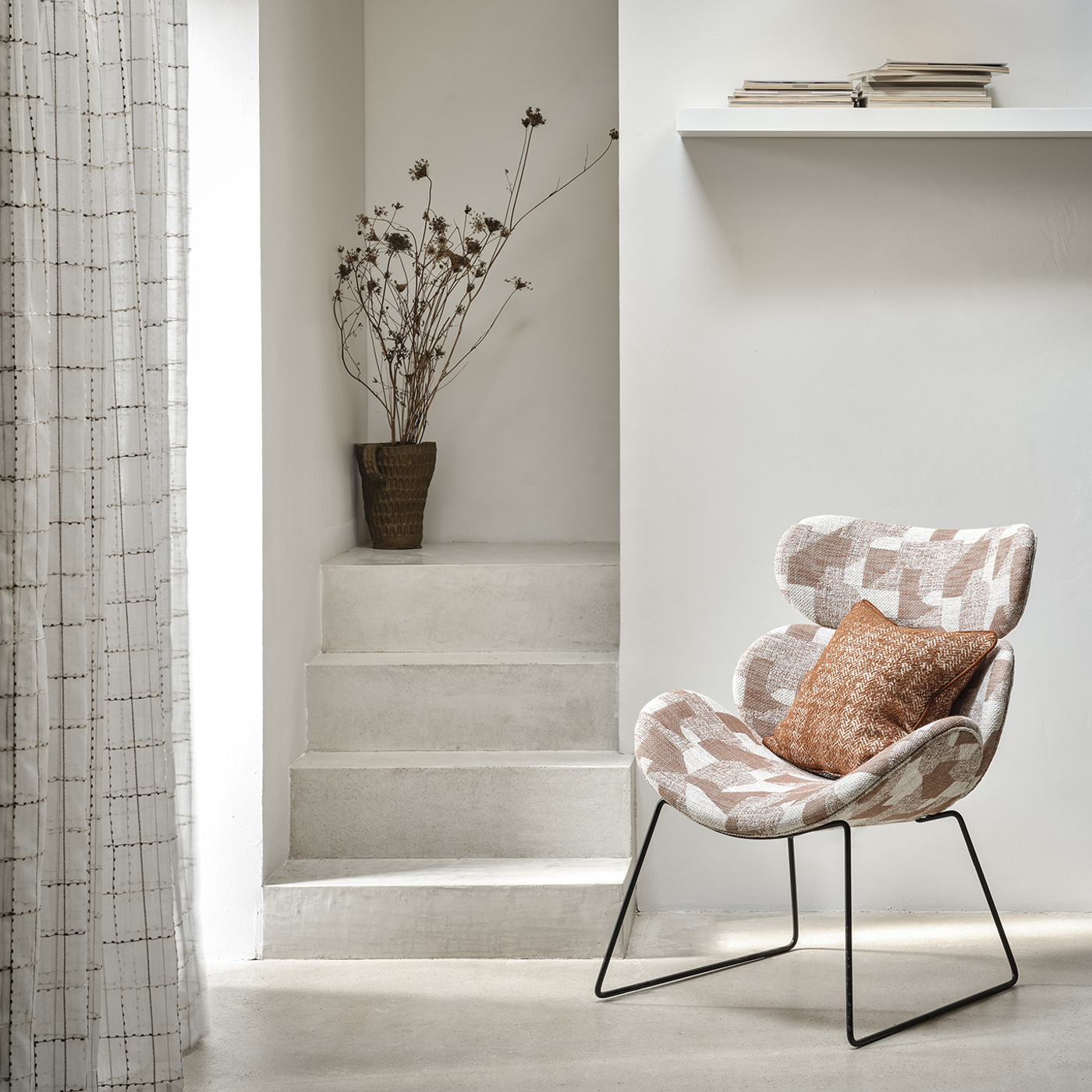 Alberte Natural Fabric by CNC