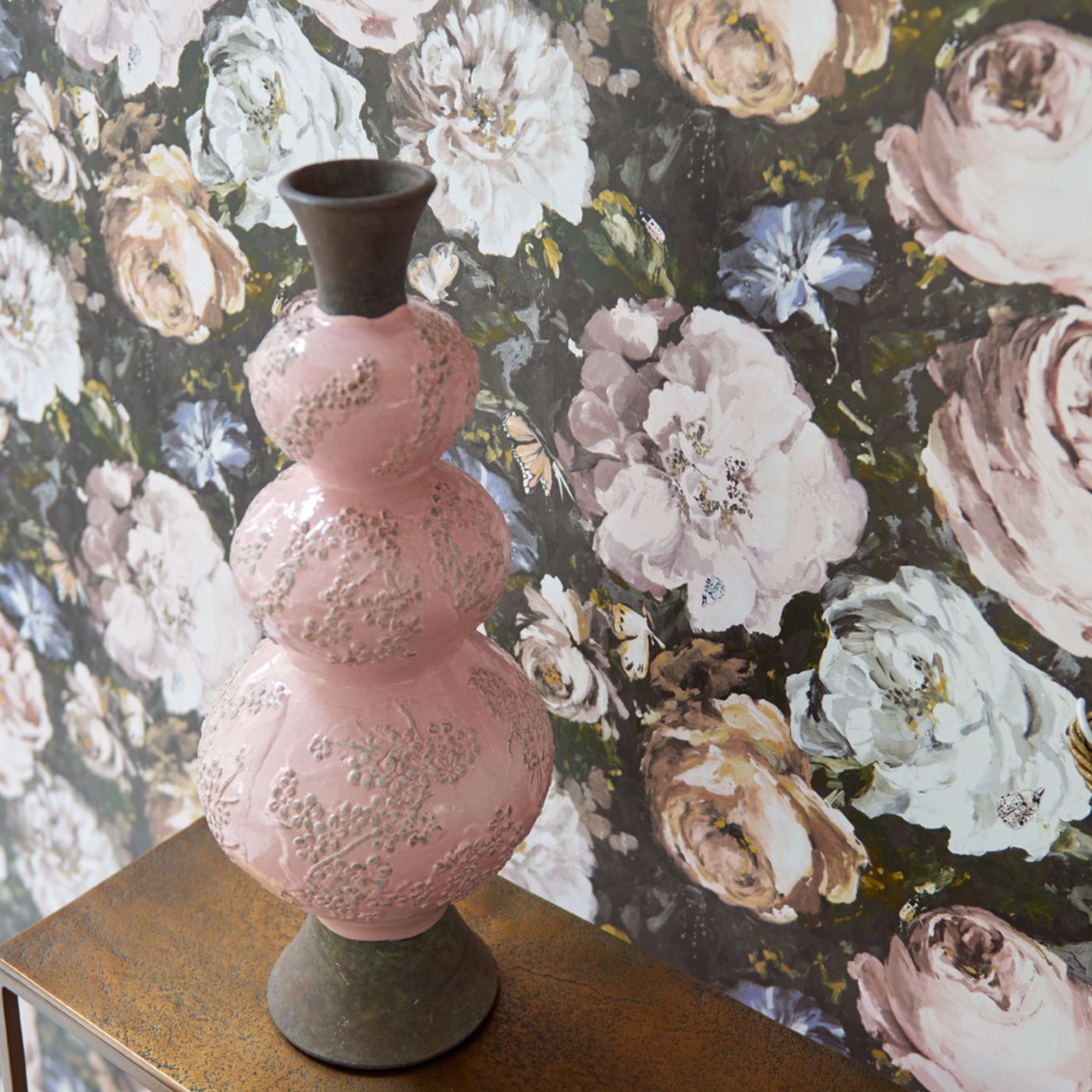 Floretta Heather/Ebony Wallpaper by CNC