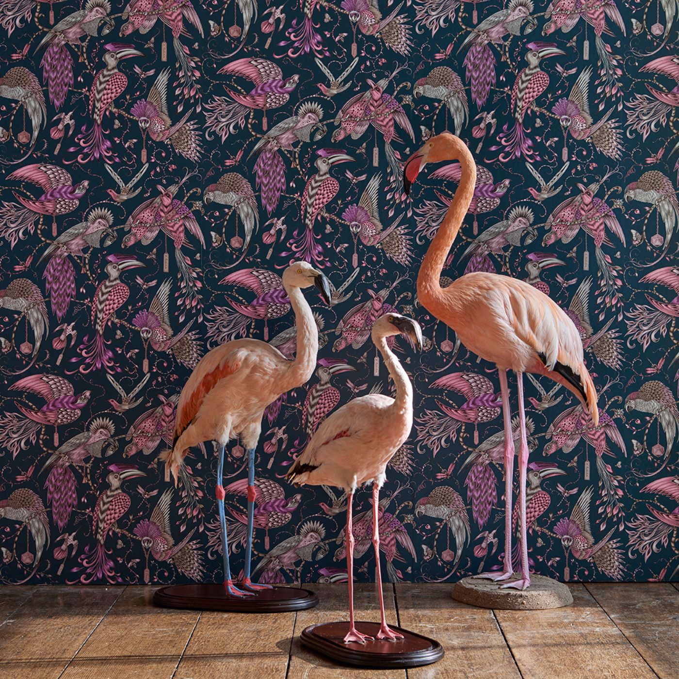Audubon Pink Wallpaper by CNC