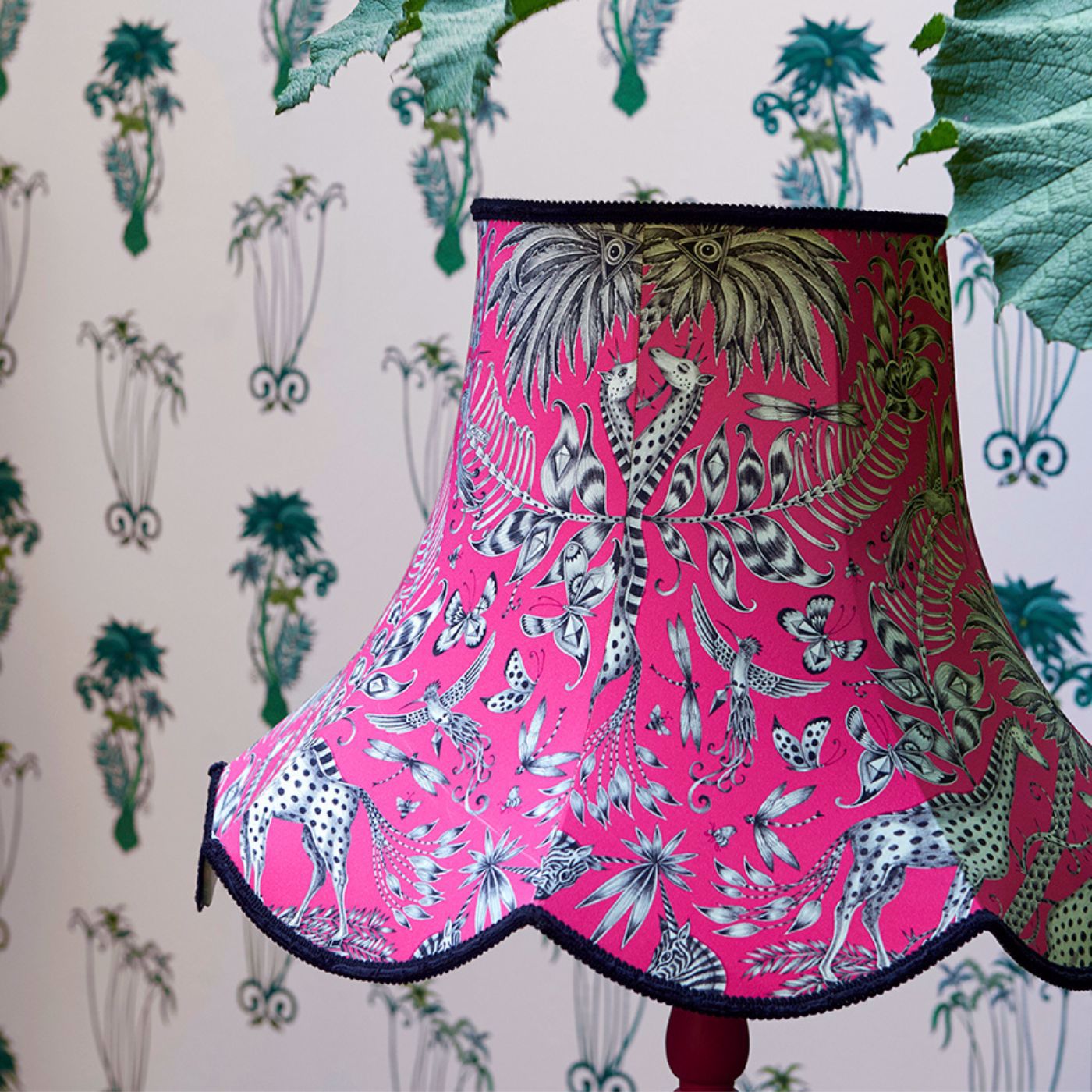 Jungle Palms Pink Wallpaper by CNC