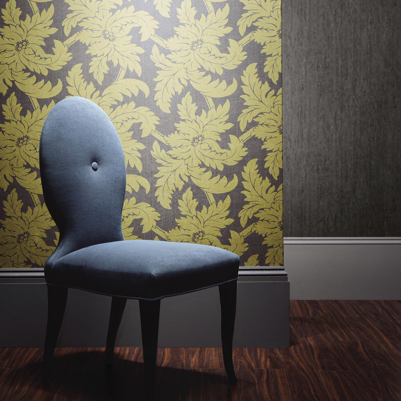 Watered Silk Ivory Wallpaper by ZOF