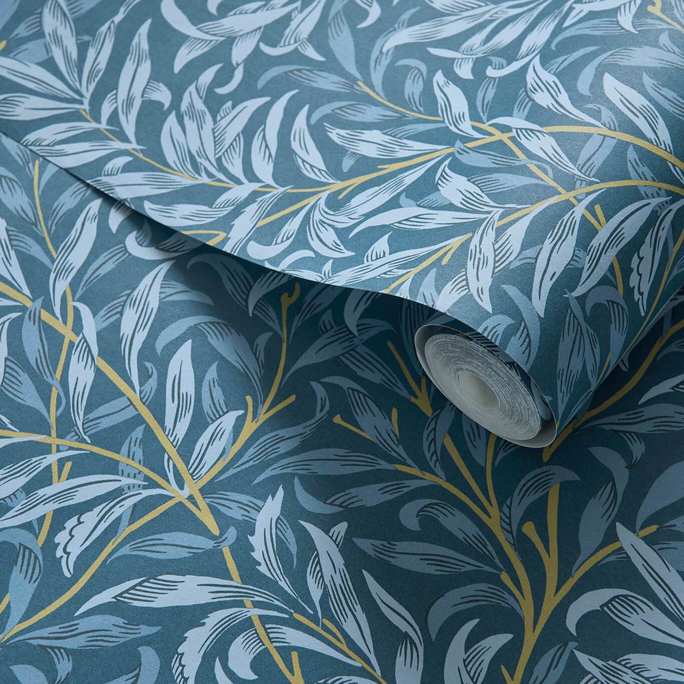 Willow Boughs Denim Wallpaper by CNC