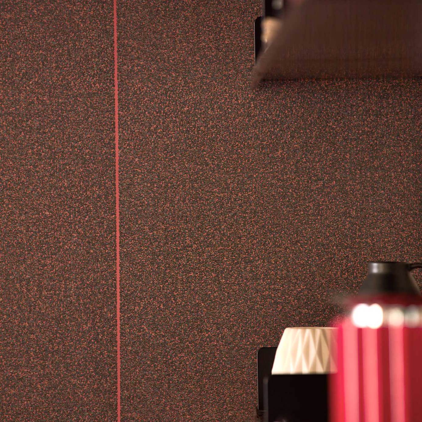 Anthology Beaded Brutalist Stripe Slate Wallpaper by HAR