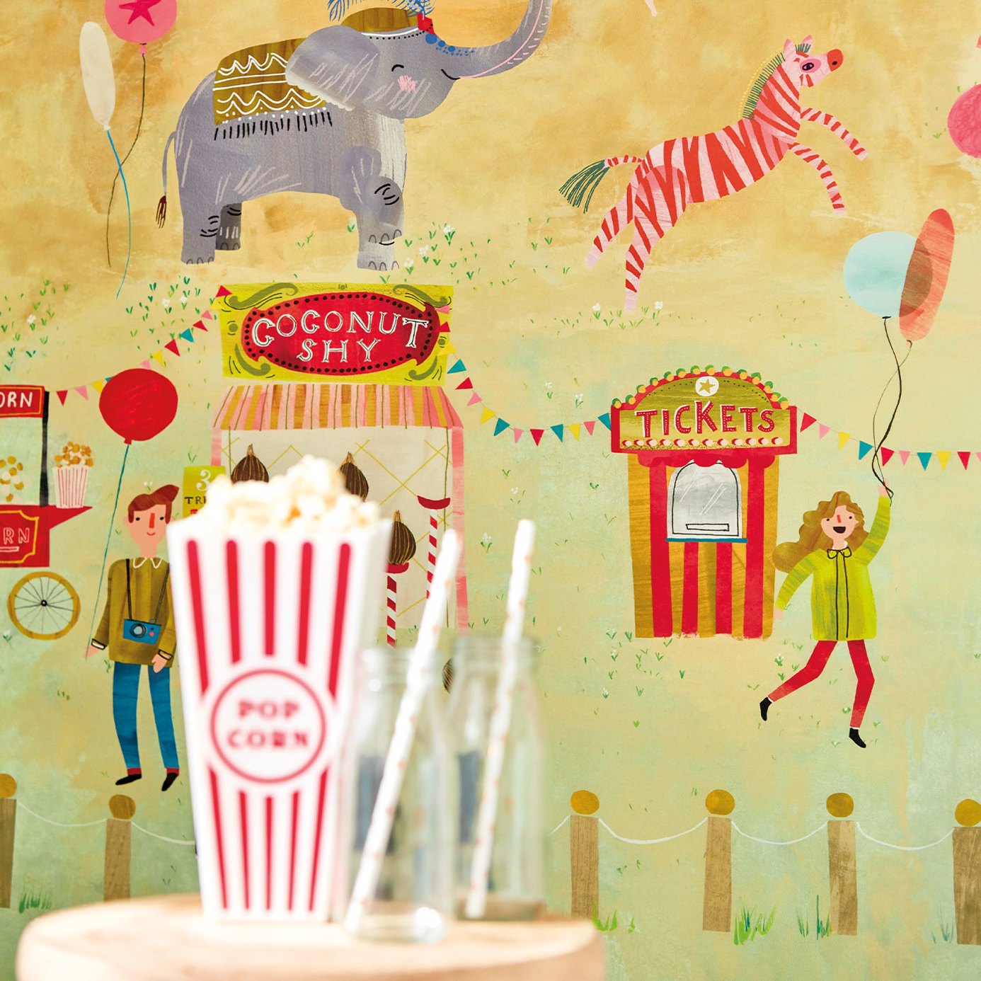 Lifes A Circus Carousel Wallpaper by HAR