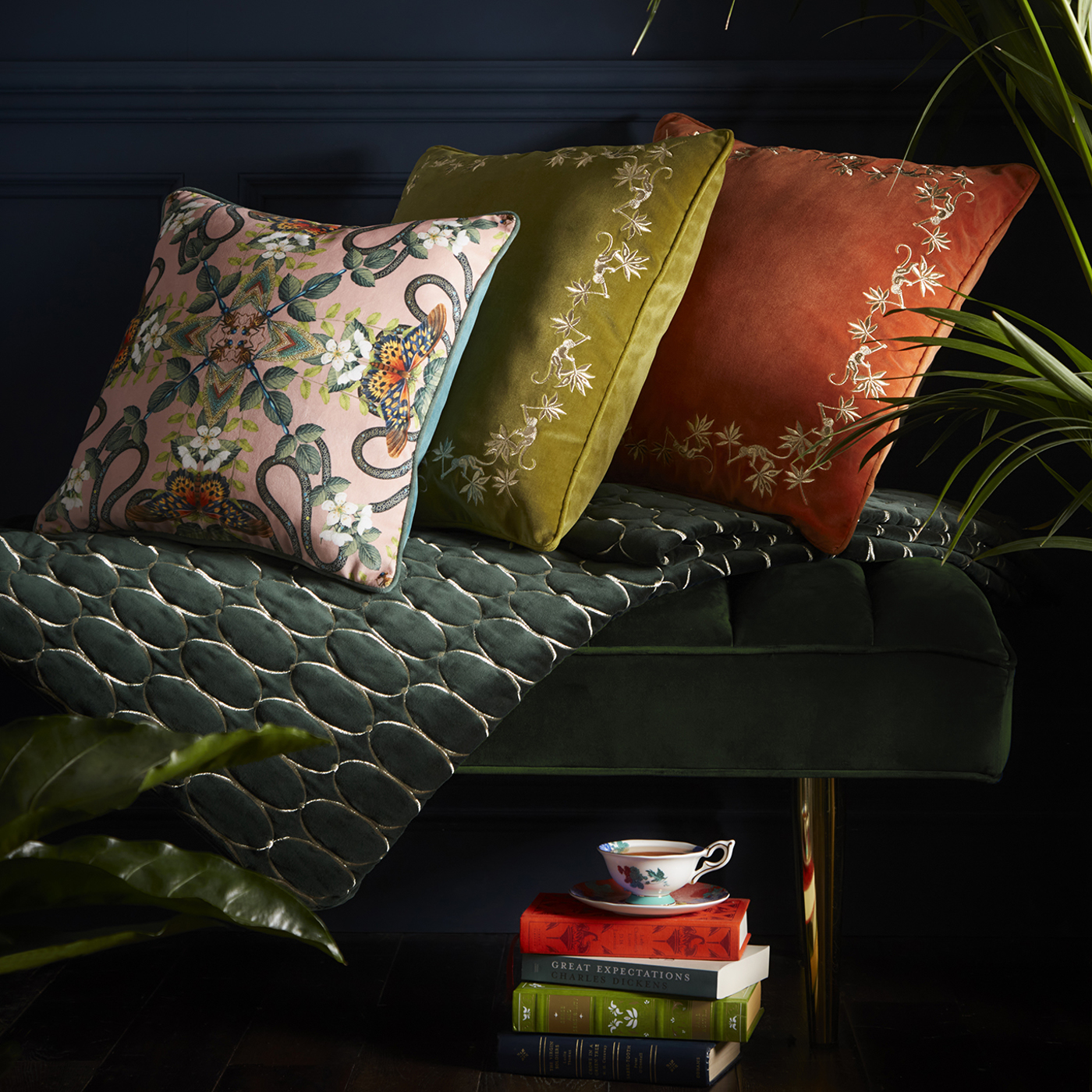 Emerald Forest Blush Cushions by CNC