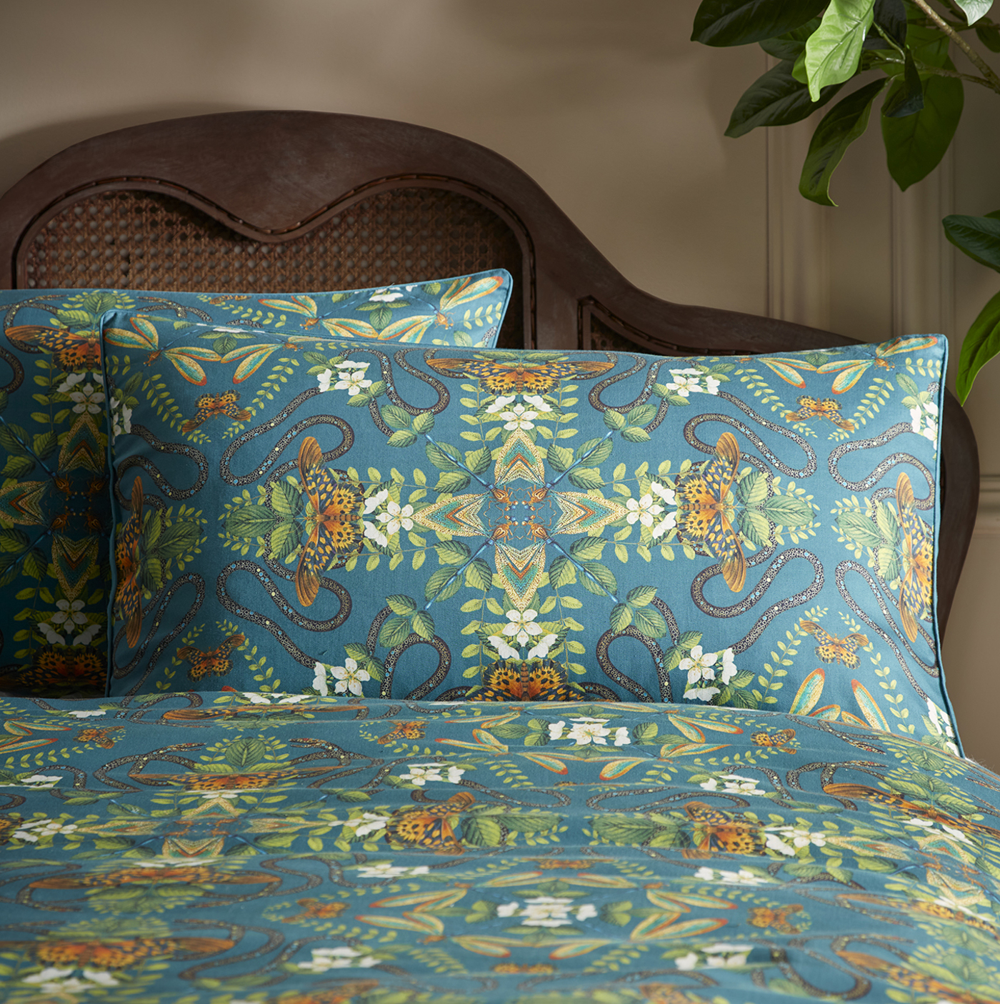 Emerald Forest Teal Bedding by WED