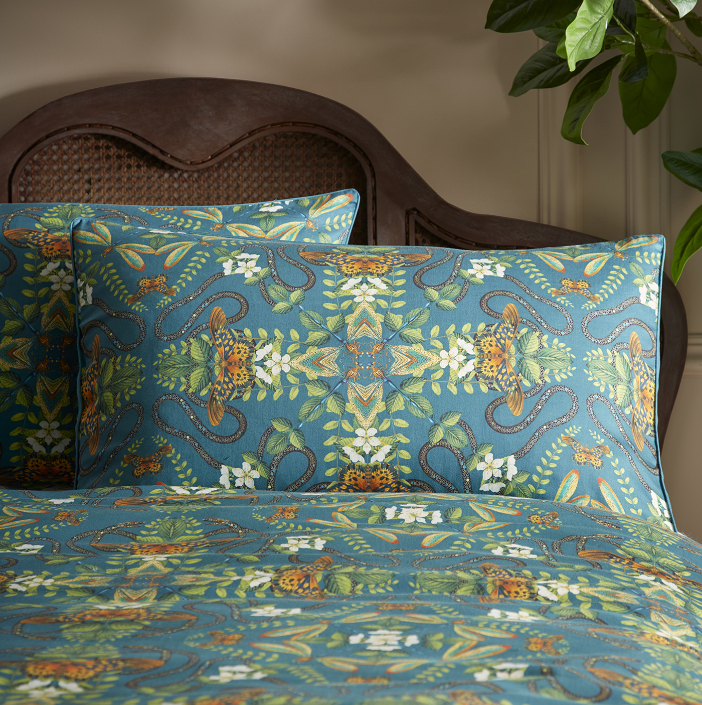 Emerald Forest Teal Bedding by CNC