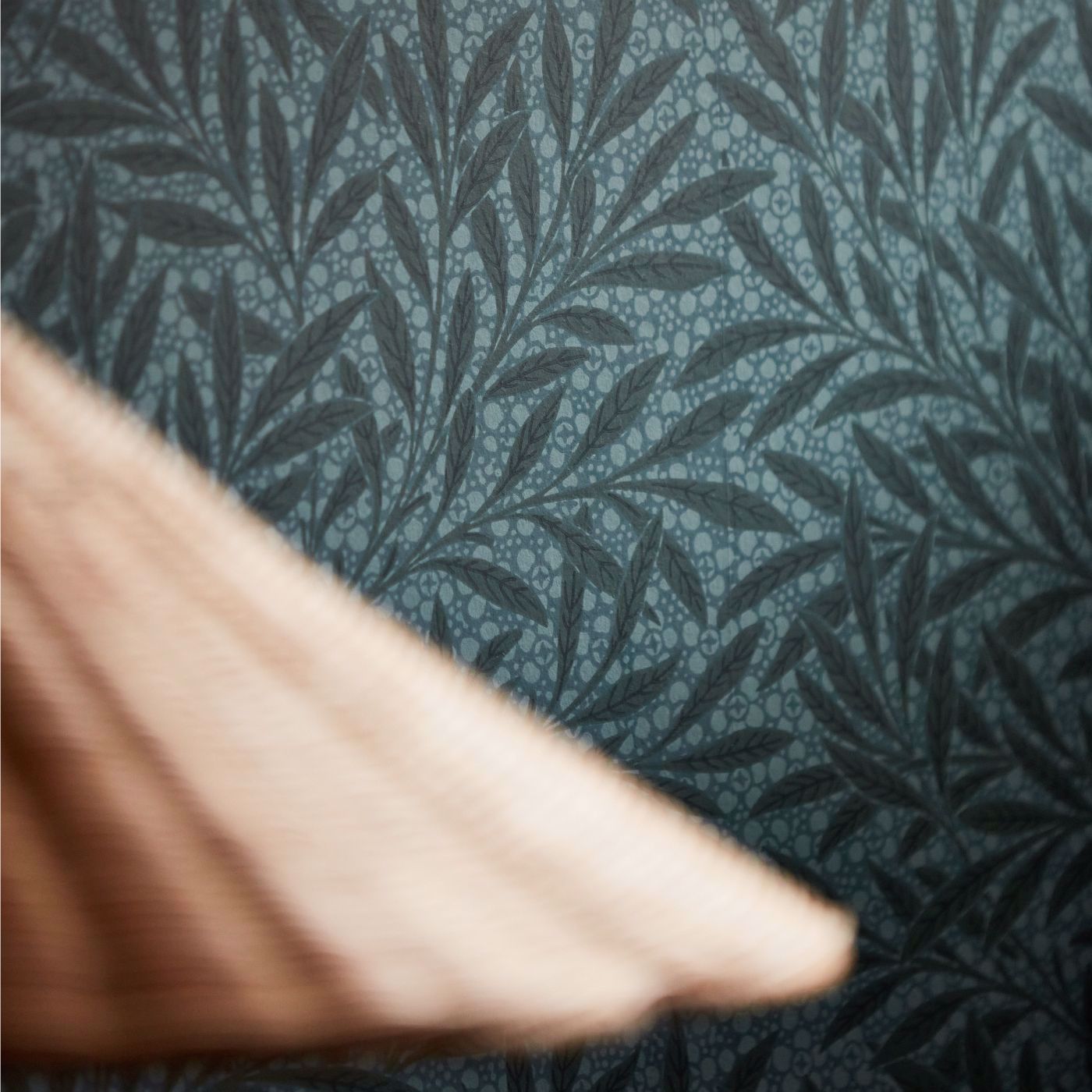 Emery's Willow Emery Blue Wallpaper by MOR