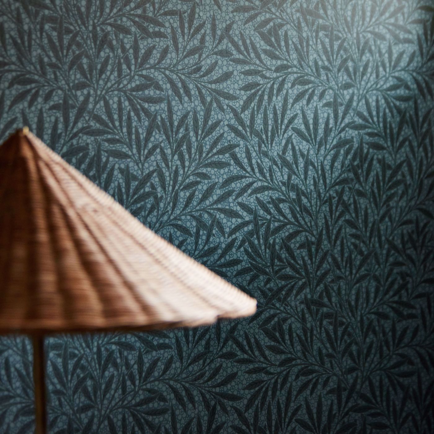 Emery's Willow Emery Blue Wallpaper by MOR