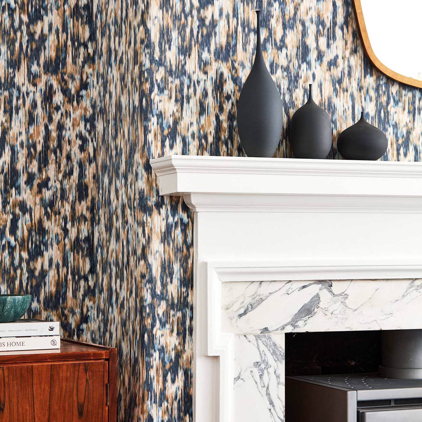 Fade Wide Width Ink/Bronze Wallpaper by HAR
