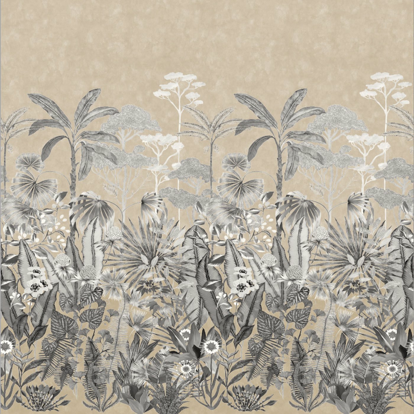 Floreana Gilt/Black Earth/ Tranquility Wallpaper by HAR