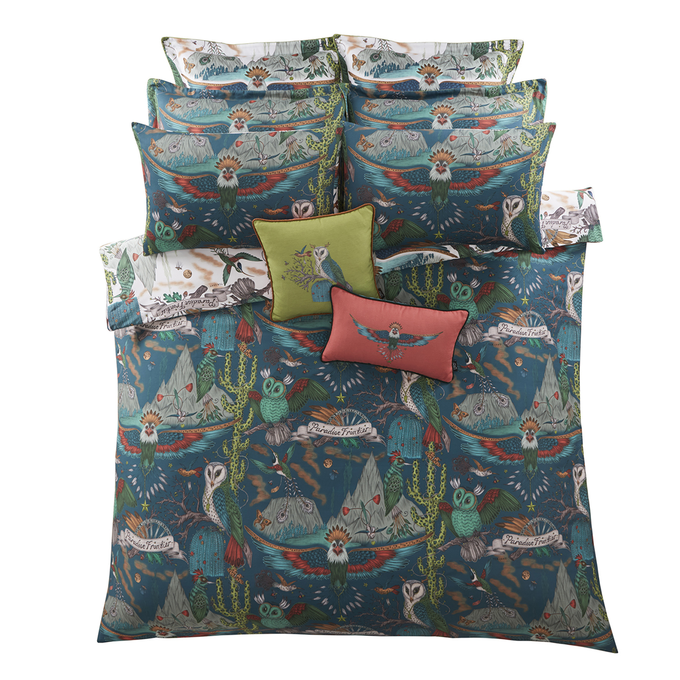 Frontier Duvet Teal Bedding by CNC