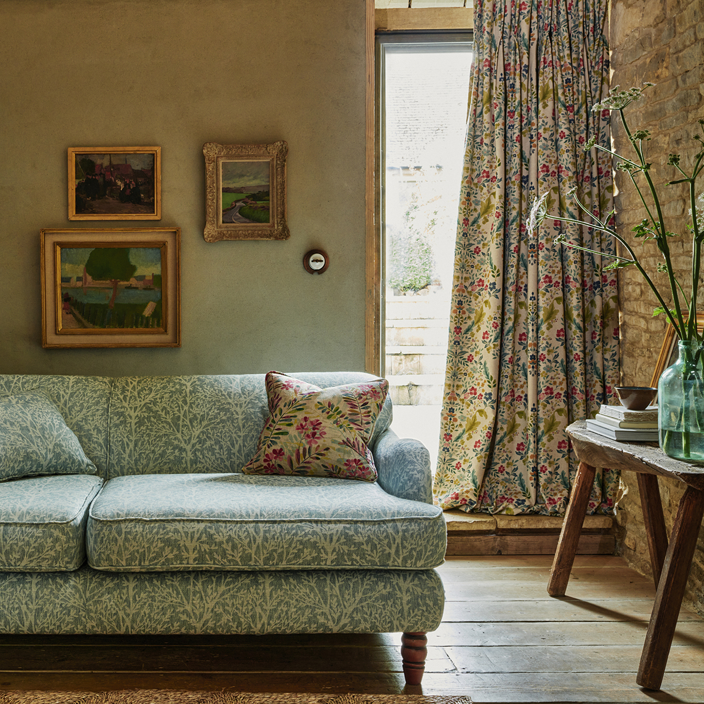 Gawthorpe Forest/Linen Fabric by STG