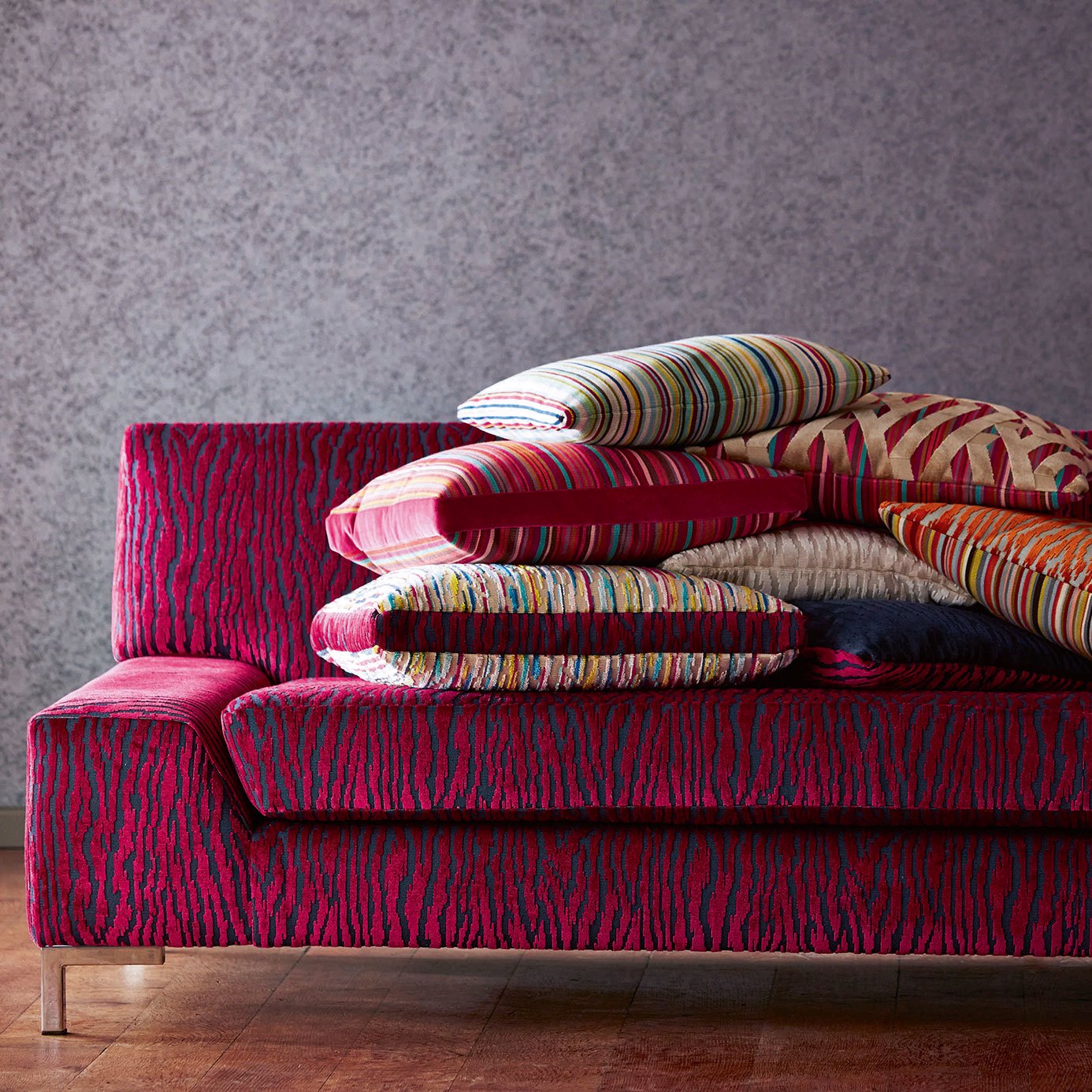 Nia Claret Fabric by HAR