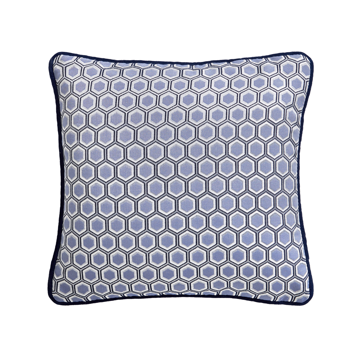 Hexagon Square Cushion 43X43 Blue Bedding by TDA
