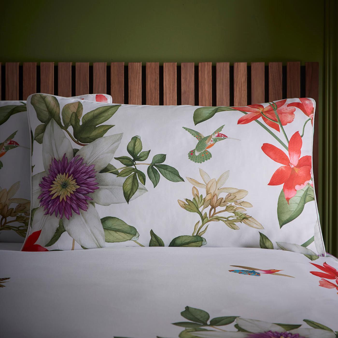 Hummingbird White Bedding by CNC