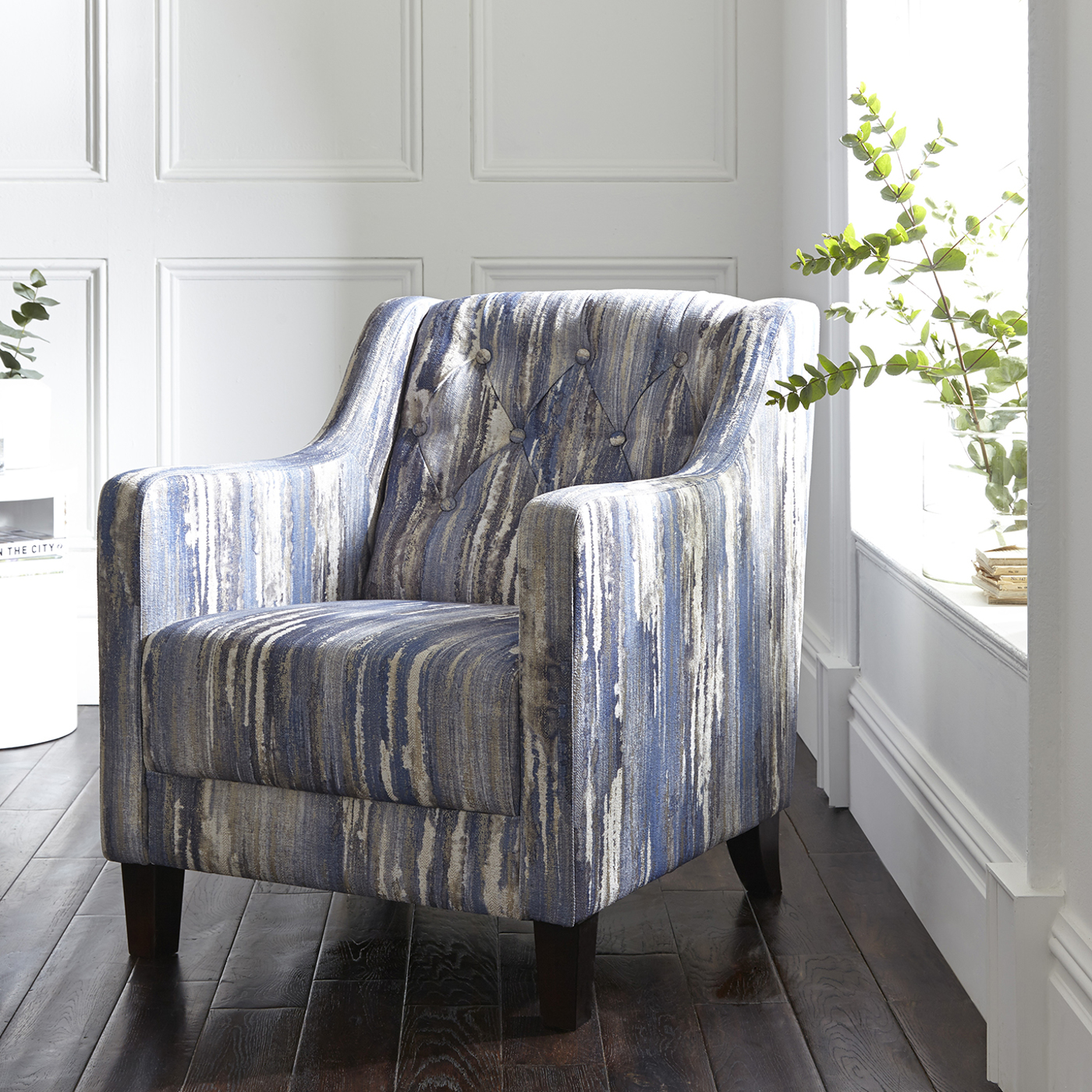 Hampton Chair Latour Indigo Furniture by CNC