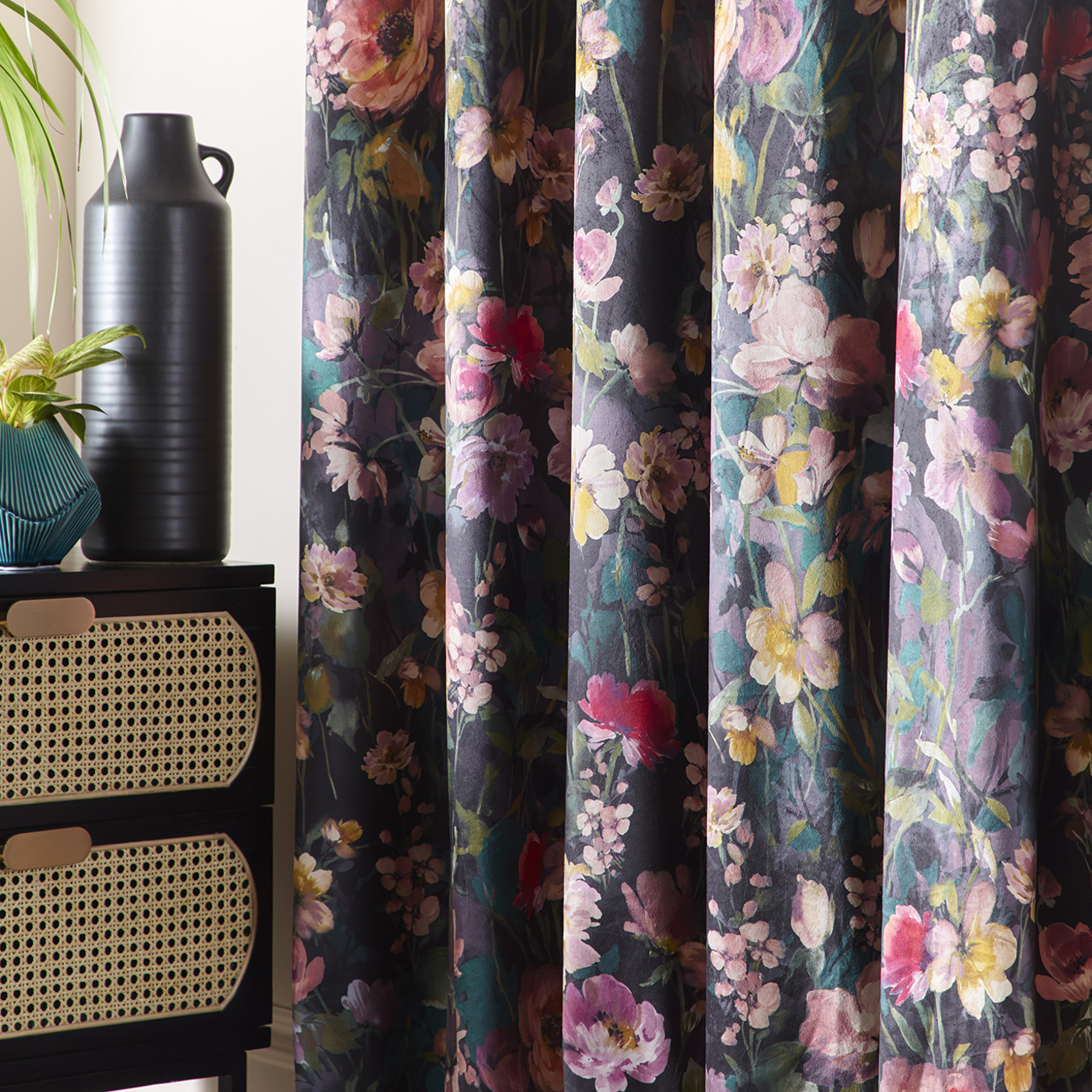 Meadow Noir Curtains by STG