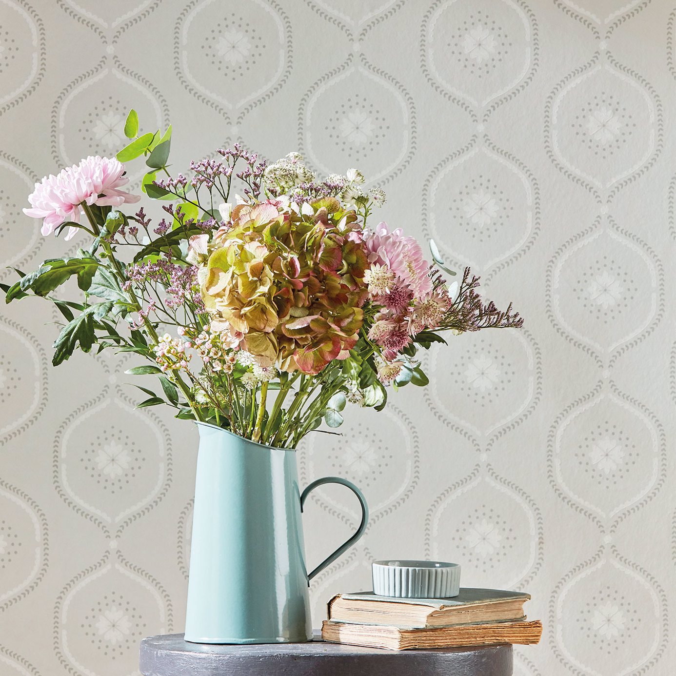 Milcombe Powder Pink Wallpaper by SAN