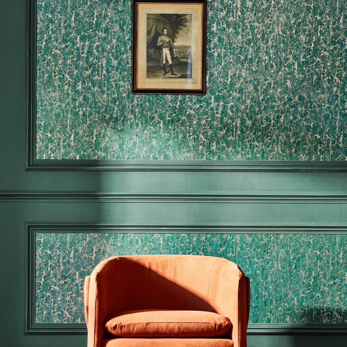 Moresque Glaze Huntsmans green Wallpaper by ZOF