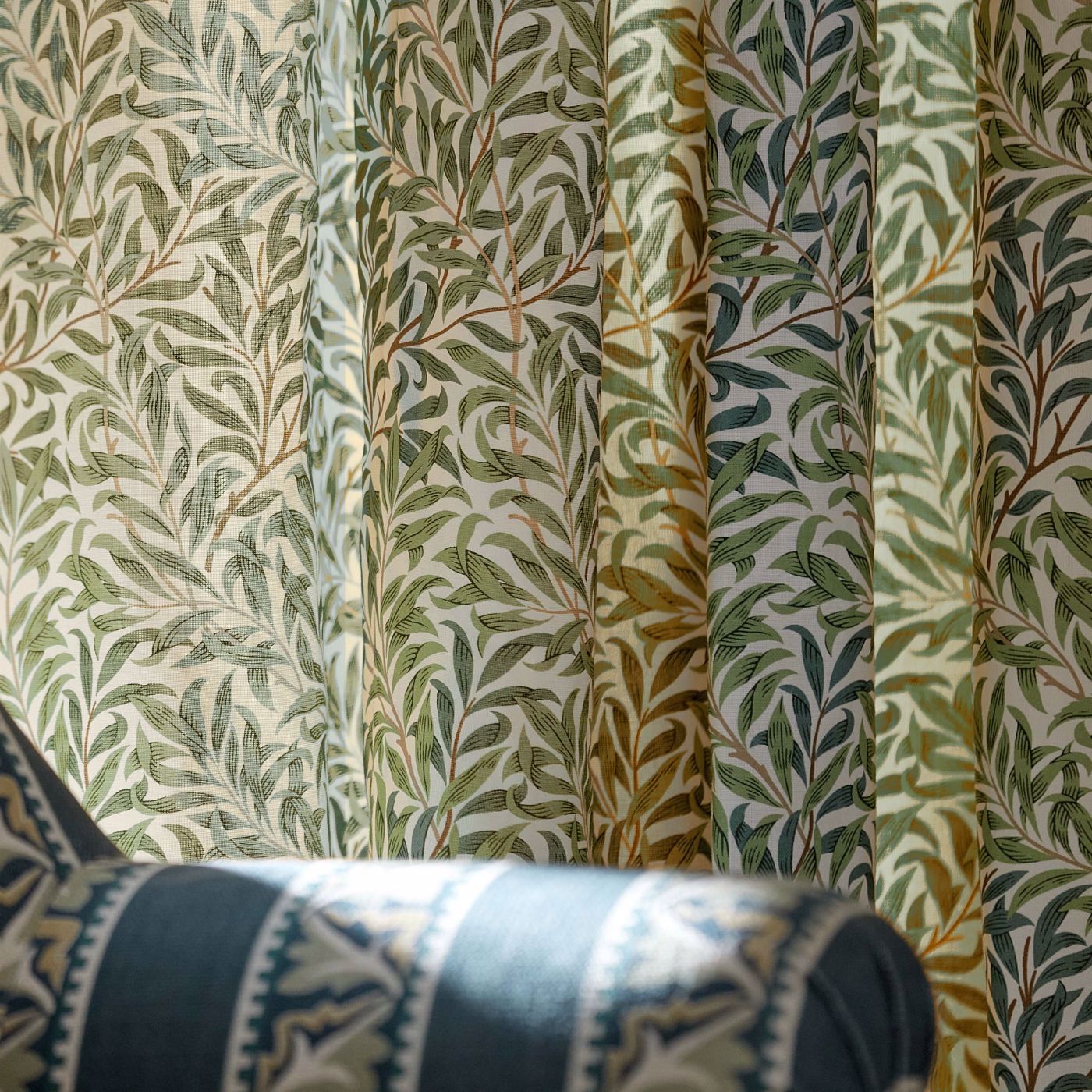 Willow Bough Forest/Thyme Fabric by MOR