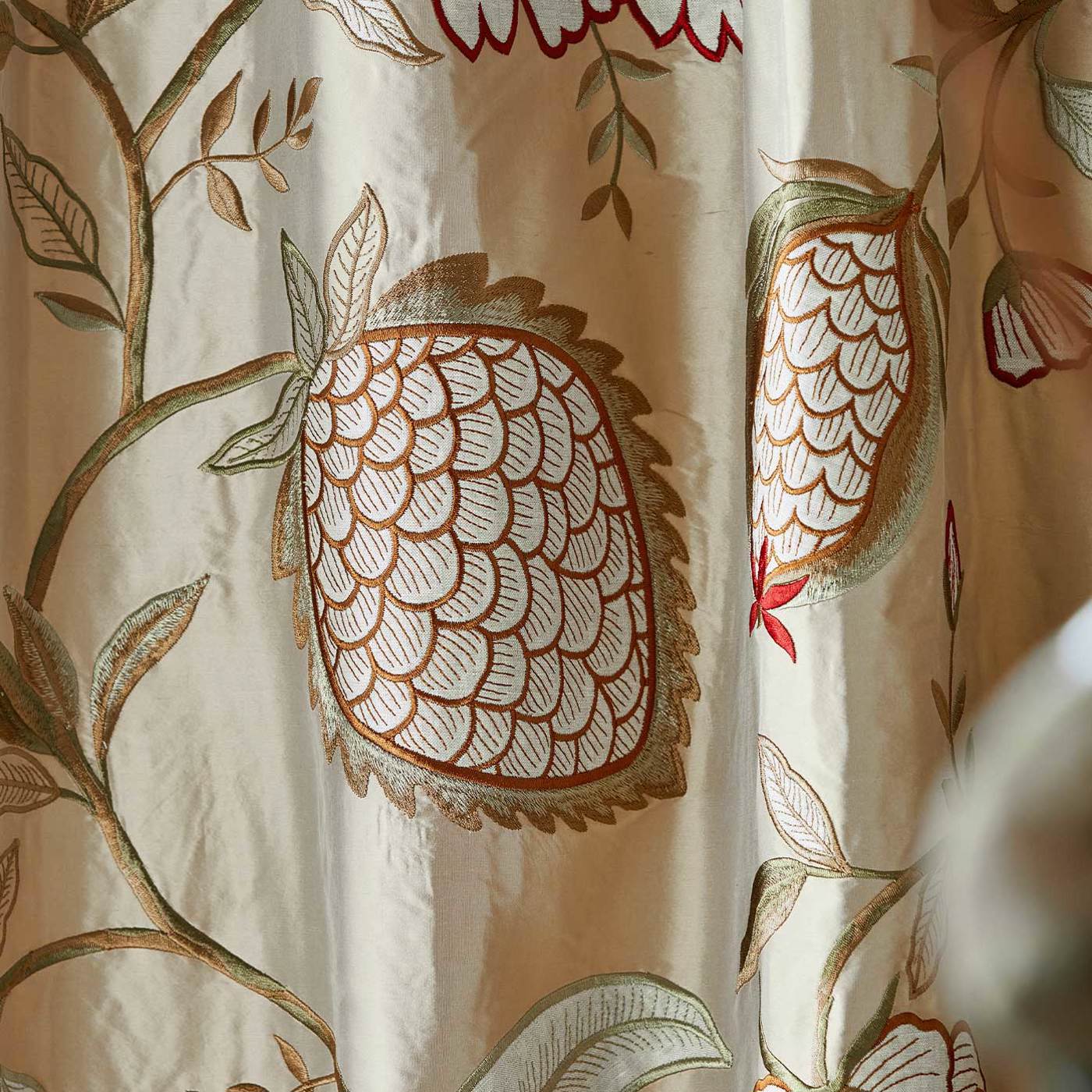 Pomegranate Tree Sienna Fabric by ZOF