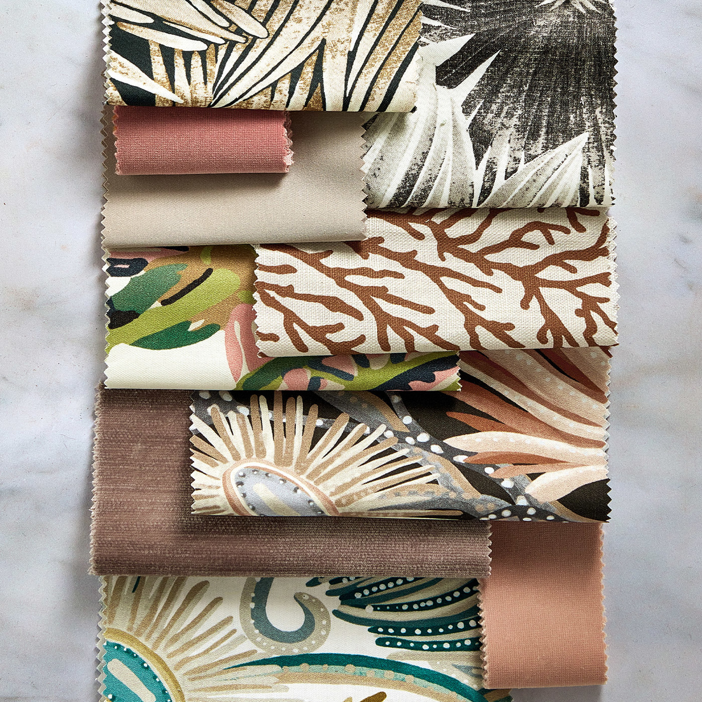 Perennials Grounded/Positano/Succulent Fabric by HAR