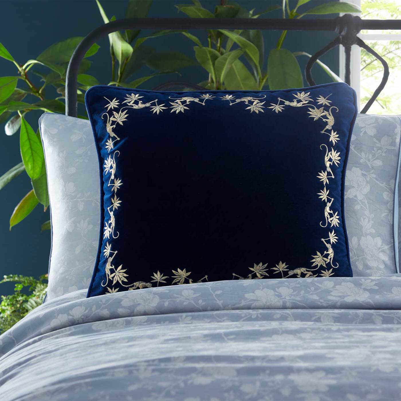 Sapphire Garden Cushion Midnight Cushions by CNC