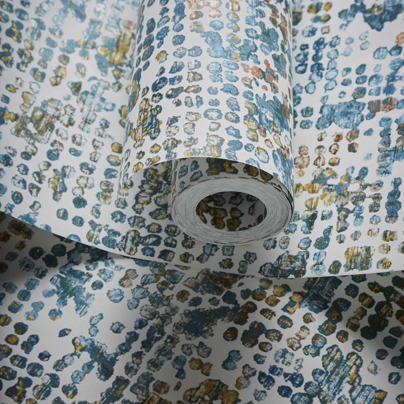 Scintilla Teal/Spice Wallpaper by CNC