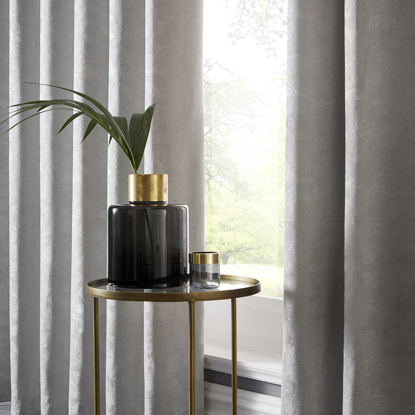 Topia Curtain Silver Curtains by CNC