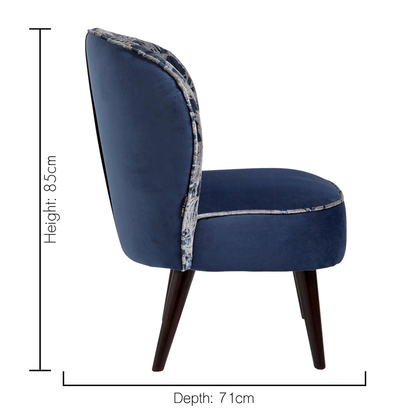 Ascot Chair Tropicale Midnight Furniture by CNC