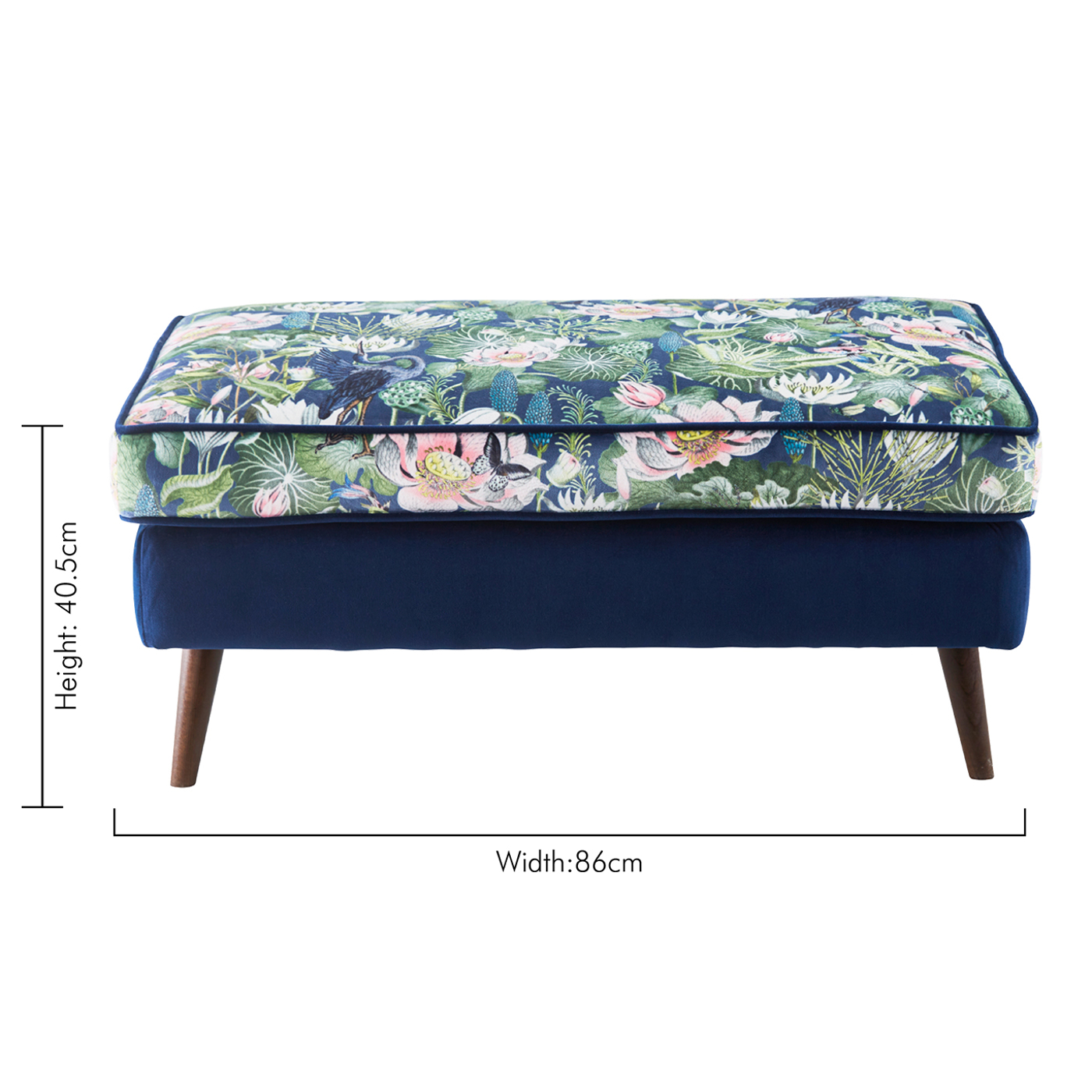 Waterlily Footstool Midnight Furniture by CNC