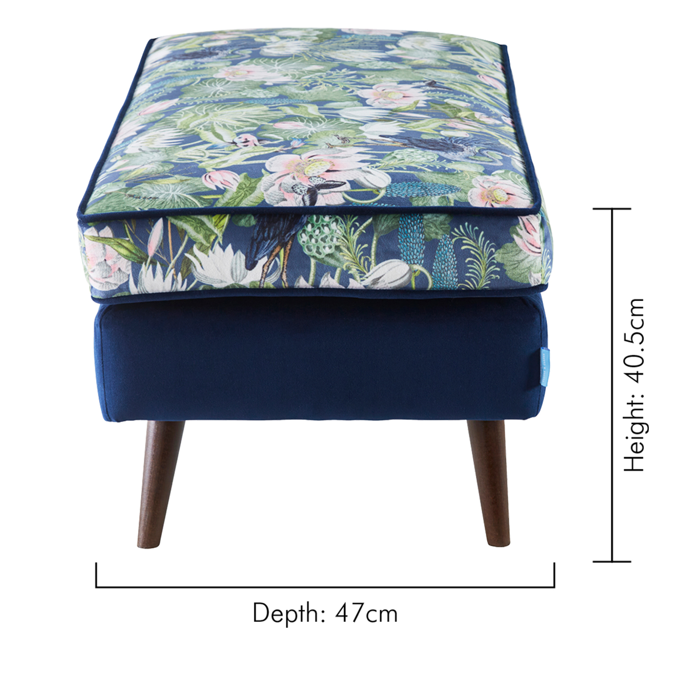 Waterlily Footstool Midnight Furniture by CNC